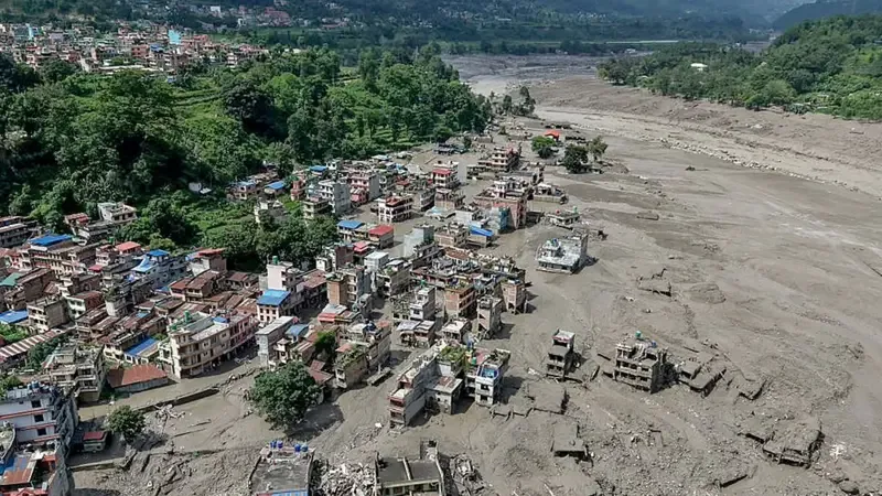 Trishuli Bazar, distrito de Nuwakot, no Nepal