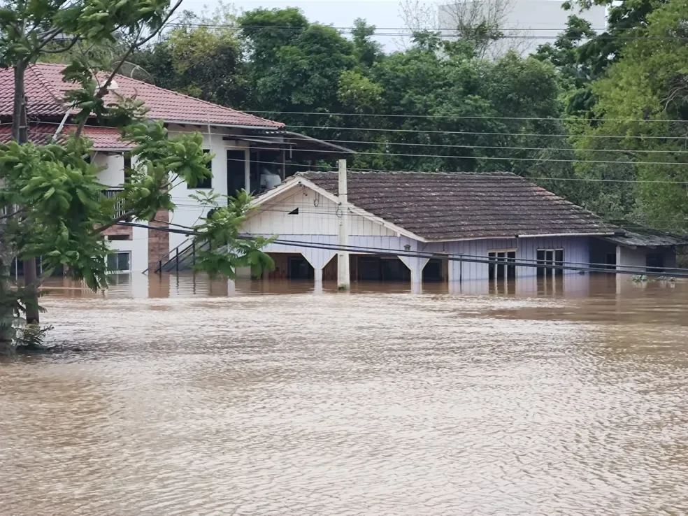 Casa debaixo d'água em Taió - Santa Catarina